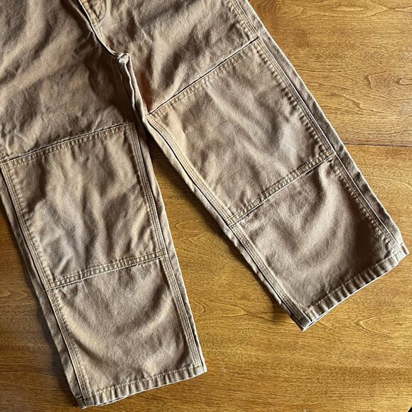 Carhartt tan canvas overalls 6 - Picture 6 of 8